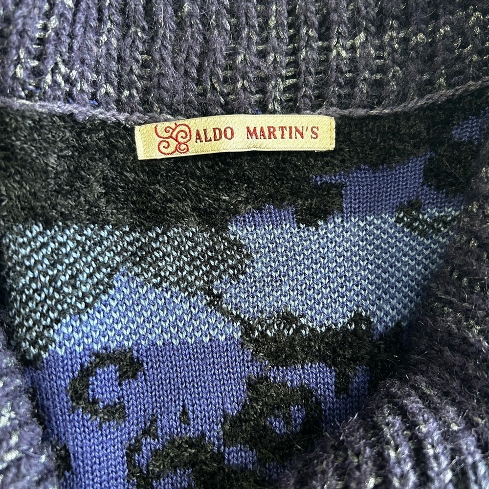 Aldo Martins Wool Alpaca Boho Artisan Knit Long Cardigan - Picture 5 of 9